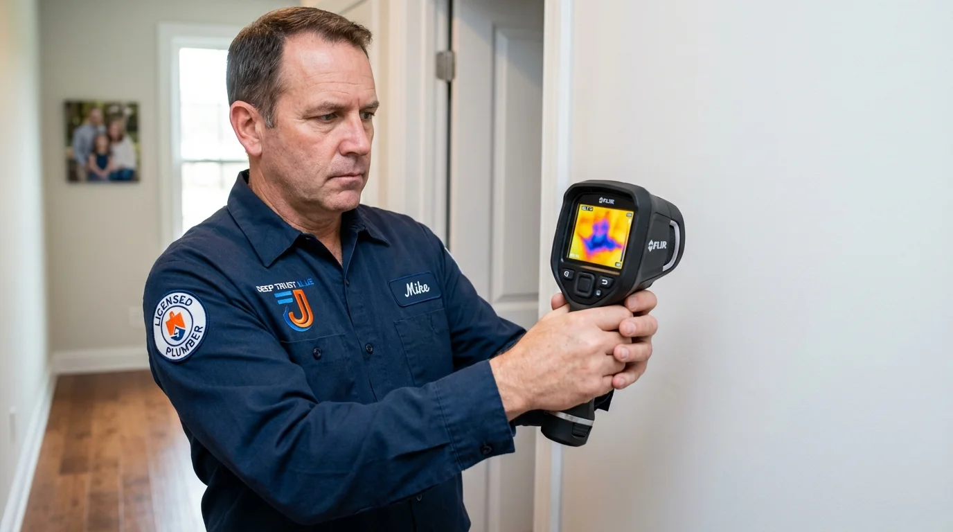 Thermal imaging leak detection by Johns Plumbing LLC in Mulberry